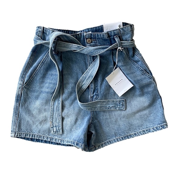 KanCan Pants - Nwt KanCan Belted Paper Bag Jean Shorts, L